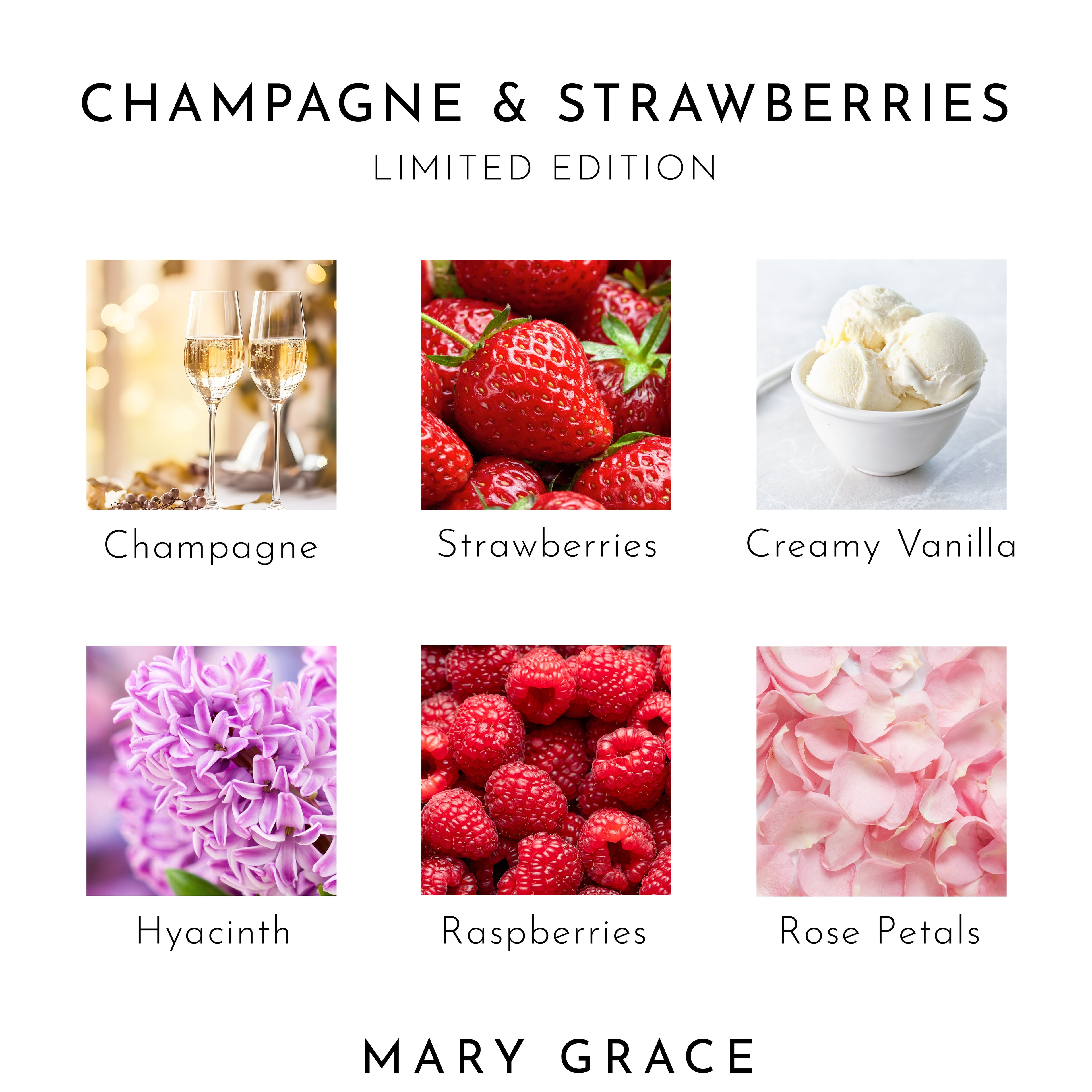 Champagne & Strawberries 500ml Hand & Body Wash (4 Pack)
