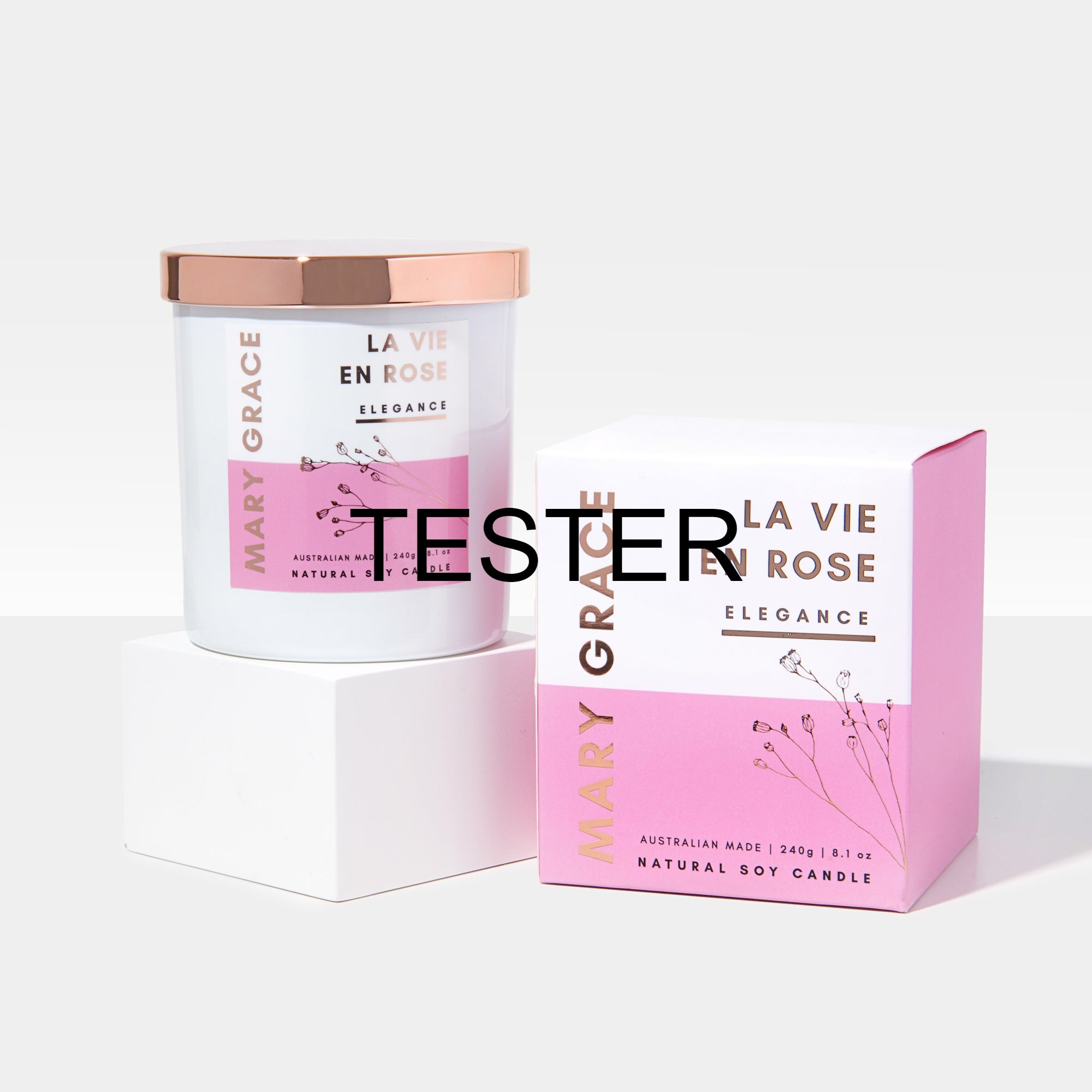 La Vie En Rose Jar Candle TESTER