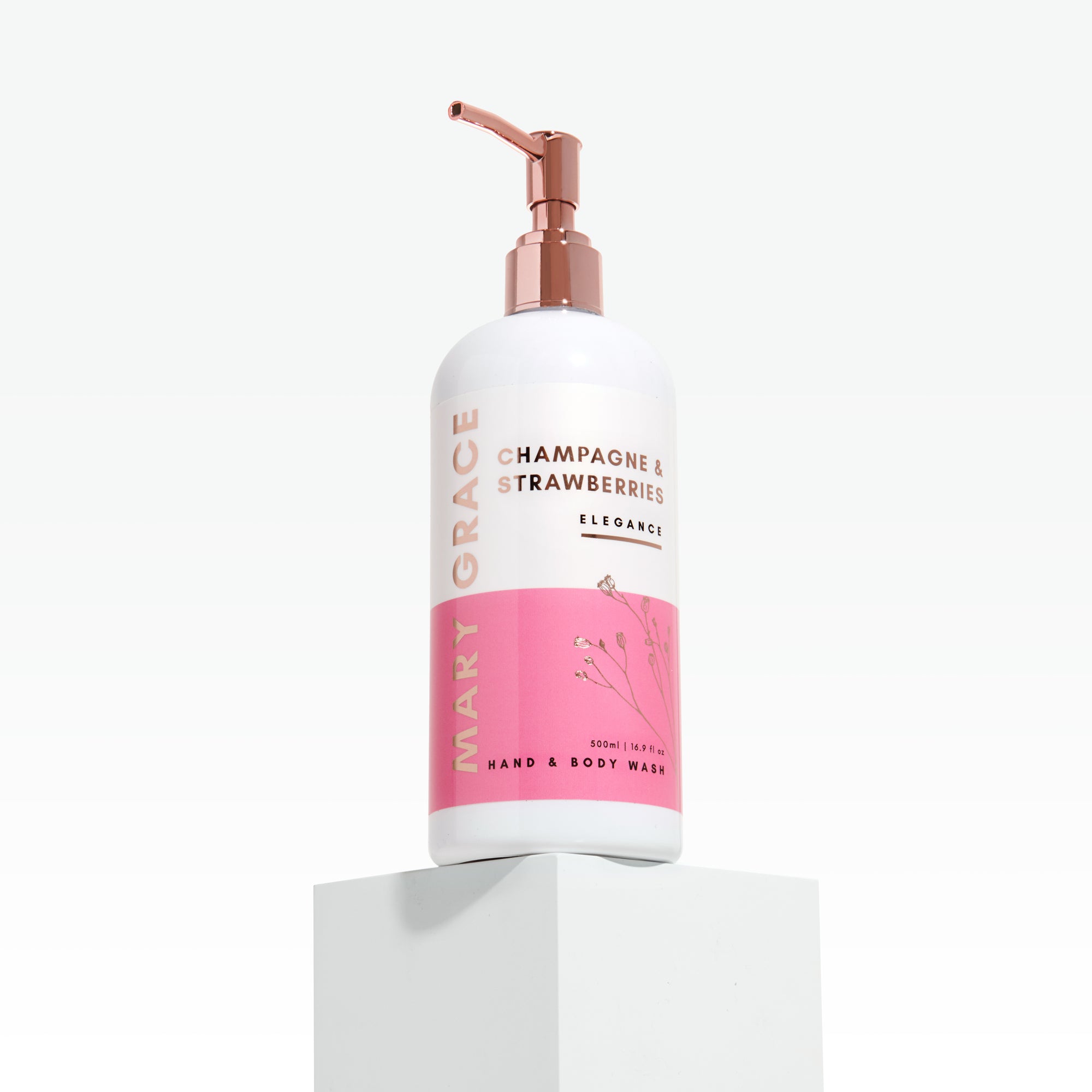 Champagne & Strawberries 500ml Hand & Body Wash (4 Pack)