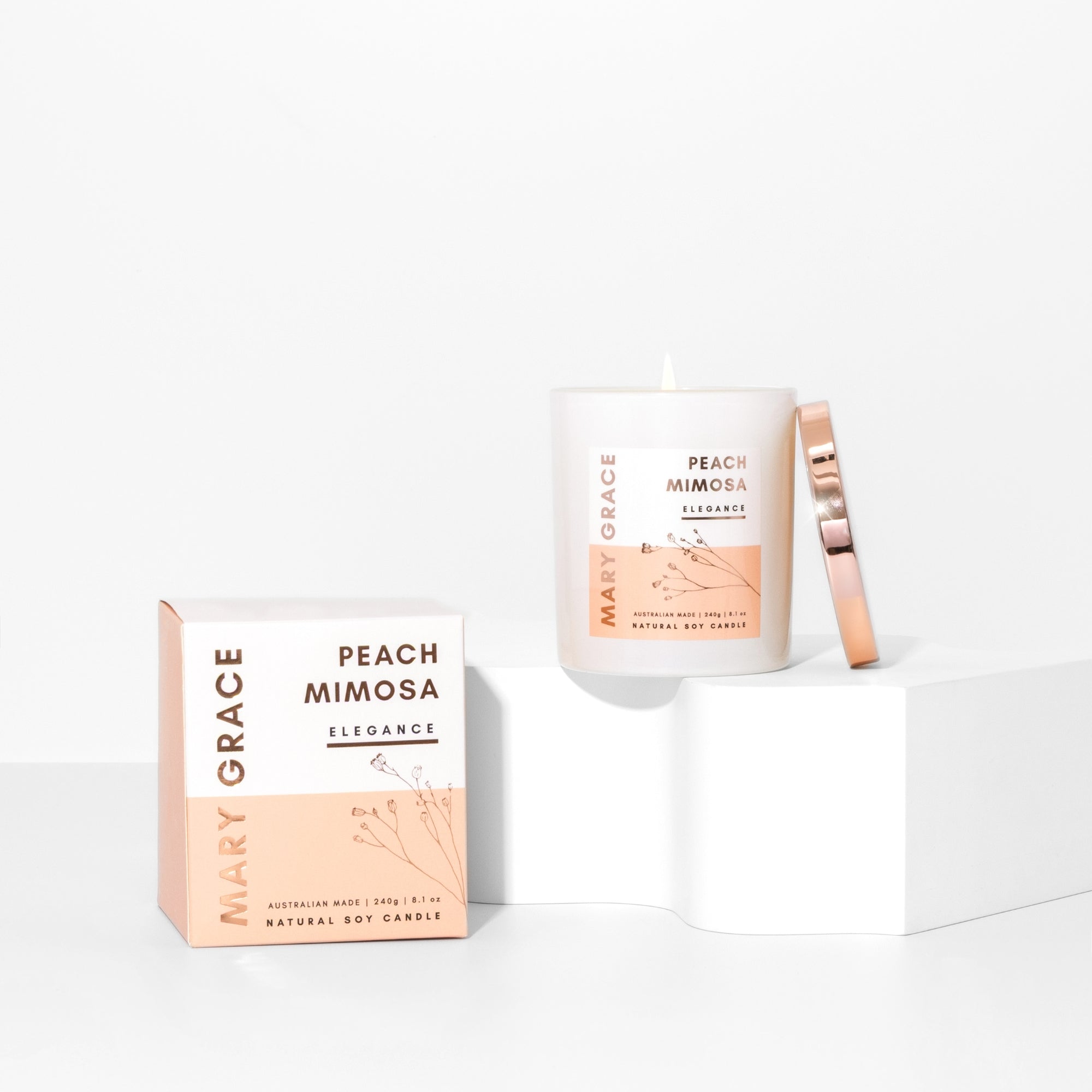 Peach Mimosa Jar Candle (4 Pack)