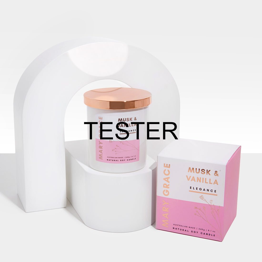 Musk &amp; Vanilla Jar Candle TESTER