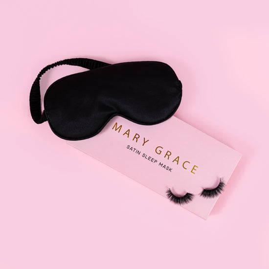 Luxe Satin Sleep Mask - Black (Pack 4)